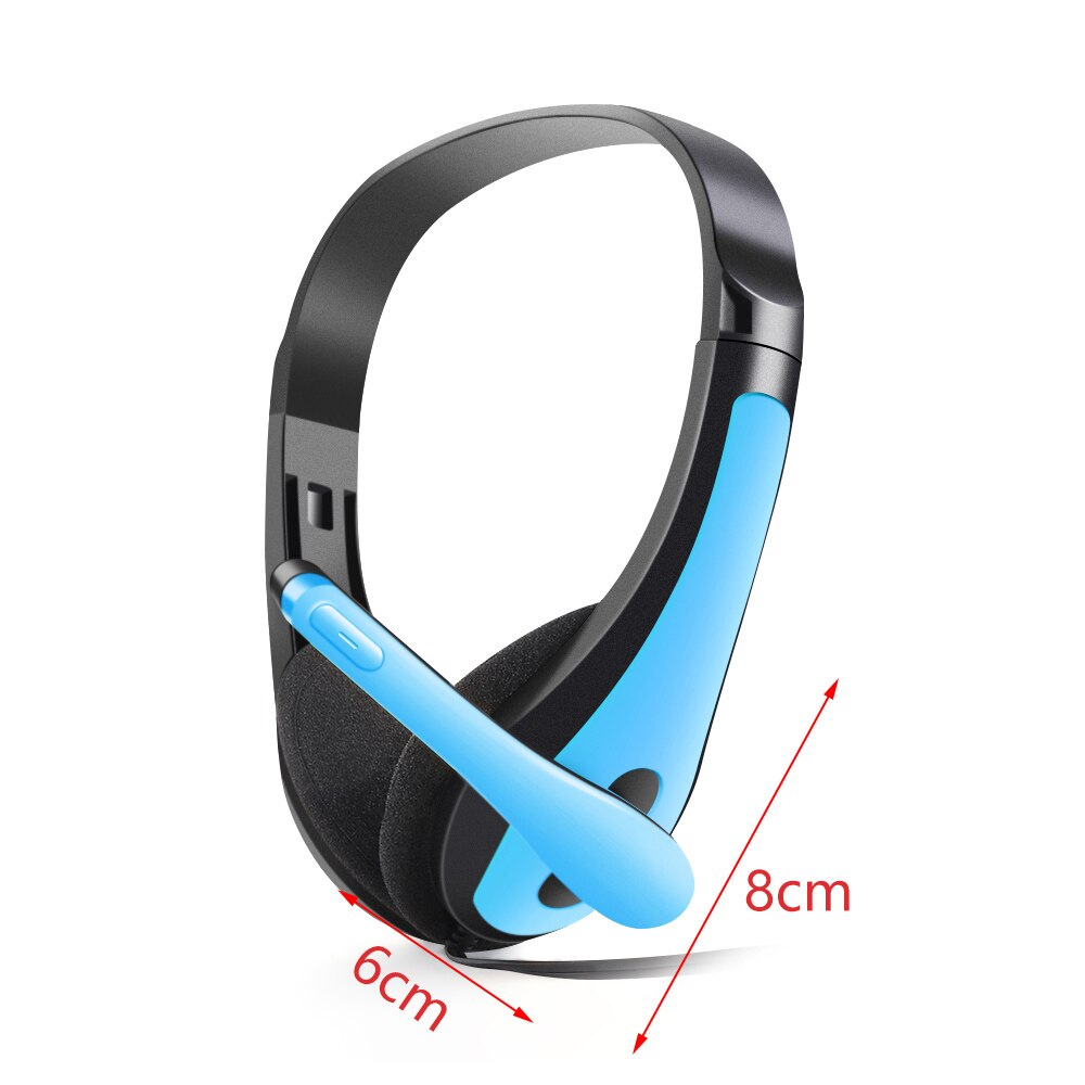 1PC 3.5mm Microphone Headset Noise Cancelling Stereo Headset Head Headphone Earphones For PC Computer Phone