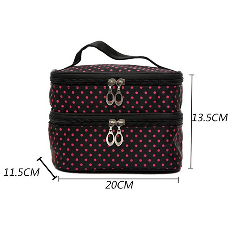 Dubbele Lagen Make-Up Artist Bag Wc Necessaire Vrouwen Make-Up Cosmetische Bag Organizer Beauty Case Toilettas Kit Reizen Benodigdheden