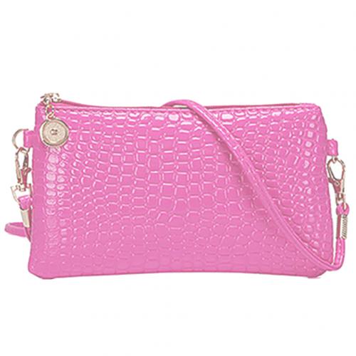 Sanwood bolsa de ombro feminina tote cor sólida mensageiro sacos crossbody para mulheres bolsas de luxo designer bolsa borse da donna: Rosa