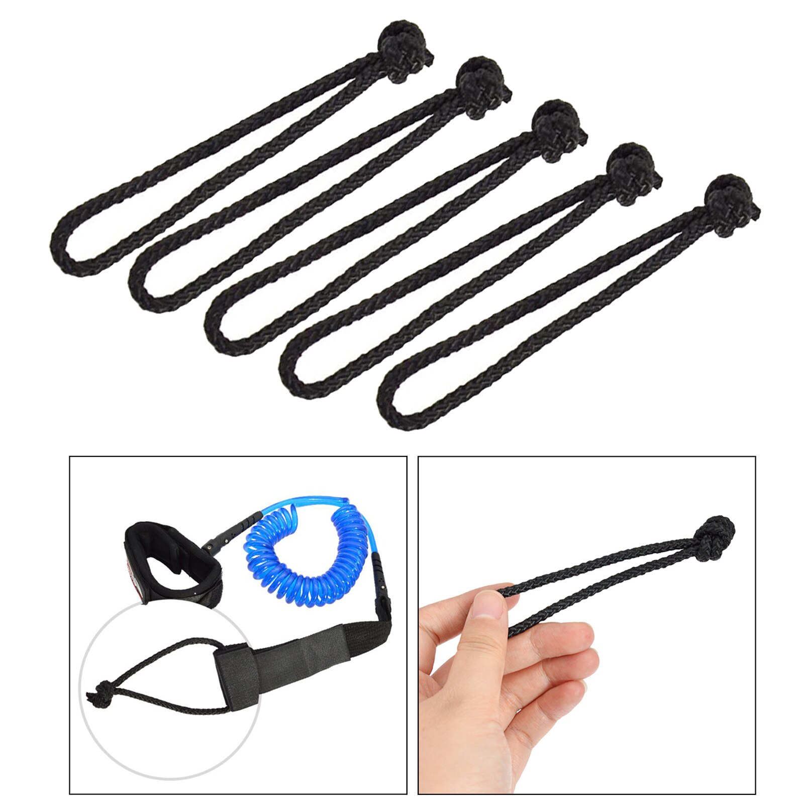 5 stück surfbrett-leash-schnur für longboard-wassersportzubehör