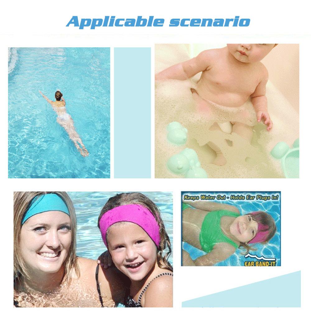 Bandeau ajustable unisexe en néoprène, pour adultes et enfants, protection des cheveux, étanche, pour le sport aquatique