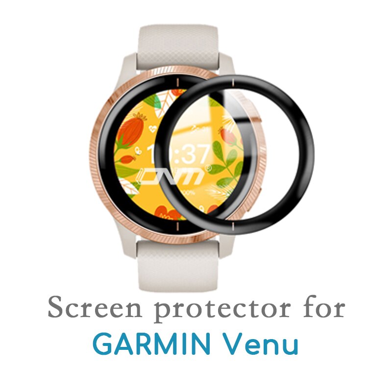 Folia zabezpieczająca ekran 5D dla Garmin Venu 2 Plus Sq muzyka 2S inteligentny zegarek miękka osłona ochronna dla Garmin Venu2 Plus (nie szkło): XXL / Black Yellow