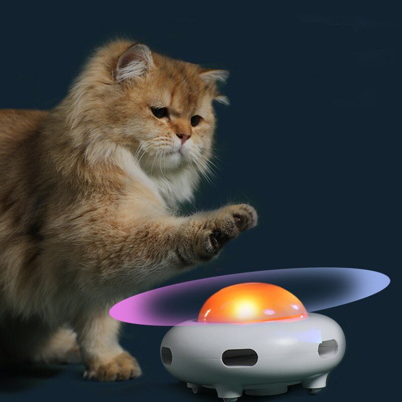 Pet Electronic Cat Toy Robot Interactive Move Smart Funny Product Kitten Accessories Games Play Structure For Fun Dog Spin
