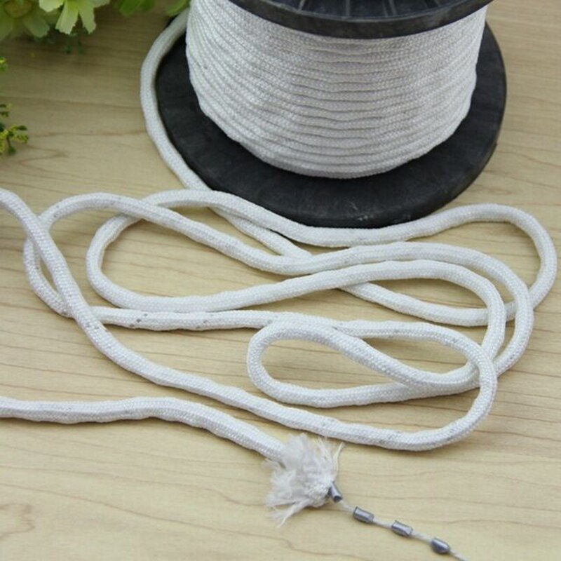 Atacado corda de chumbo diy cortina fio de algodão branco corda na parte inferior do tule torná-lo cortinas acessórios cortina cp135t