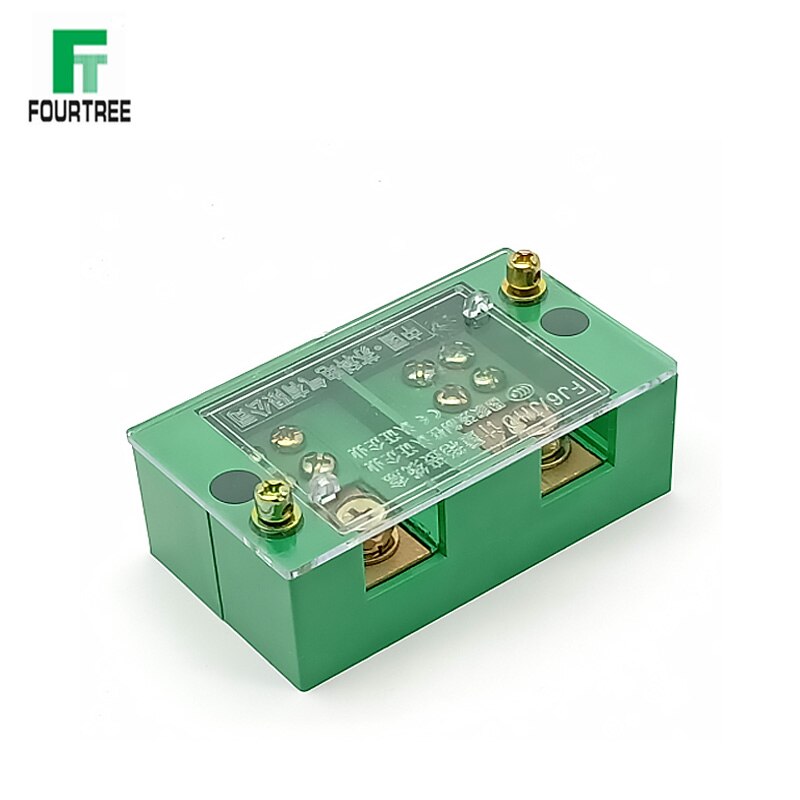 2 In 4 Out Single Phase Junction Box Quick Connect Terminal Box Splitter Metering Cabinet Wire Connection High Power Block FJ6