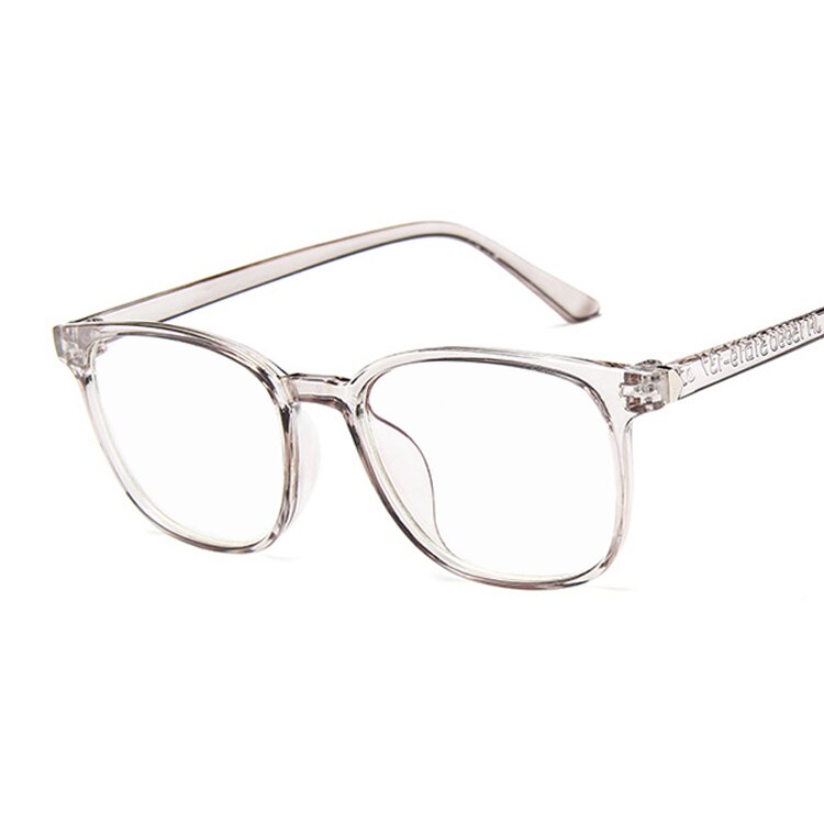 Transparent Cat Eye Glasses Clear Frame Women Spectacle Myopia Glasses Men EyeGlasses Frame Nerd Optical Frames Clear: Trans Gray