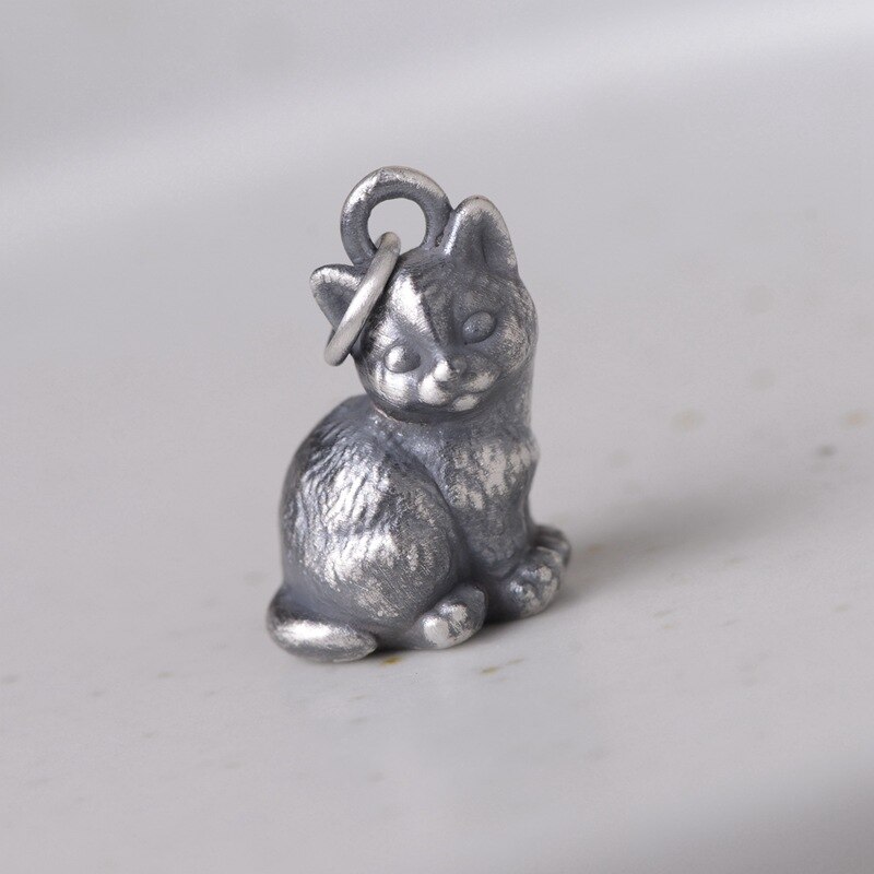 Katze Halskette Anhänger Silber Schmuck Anhänger für Frauen Schmuck 925 Sterling Silber für Frauen Jahrgang Stil: Ursprünglich Titel