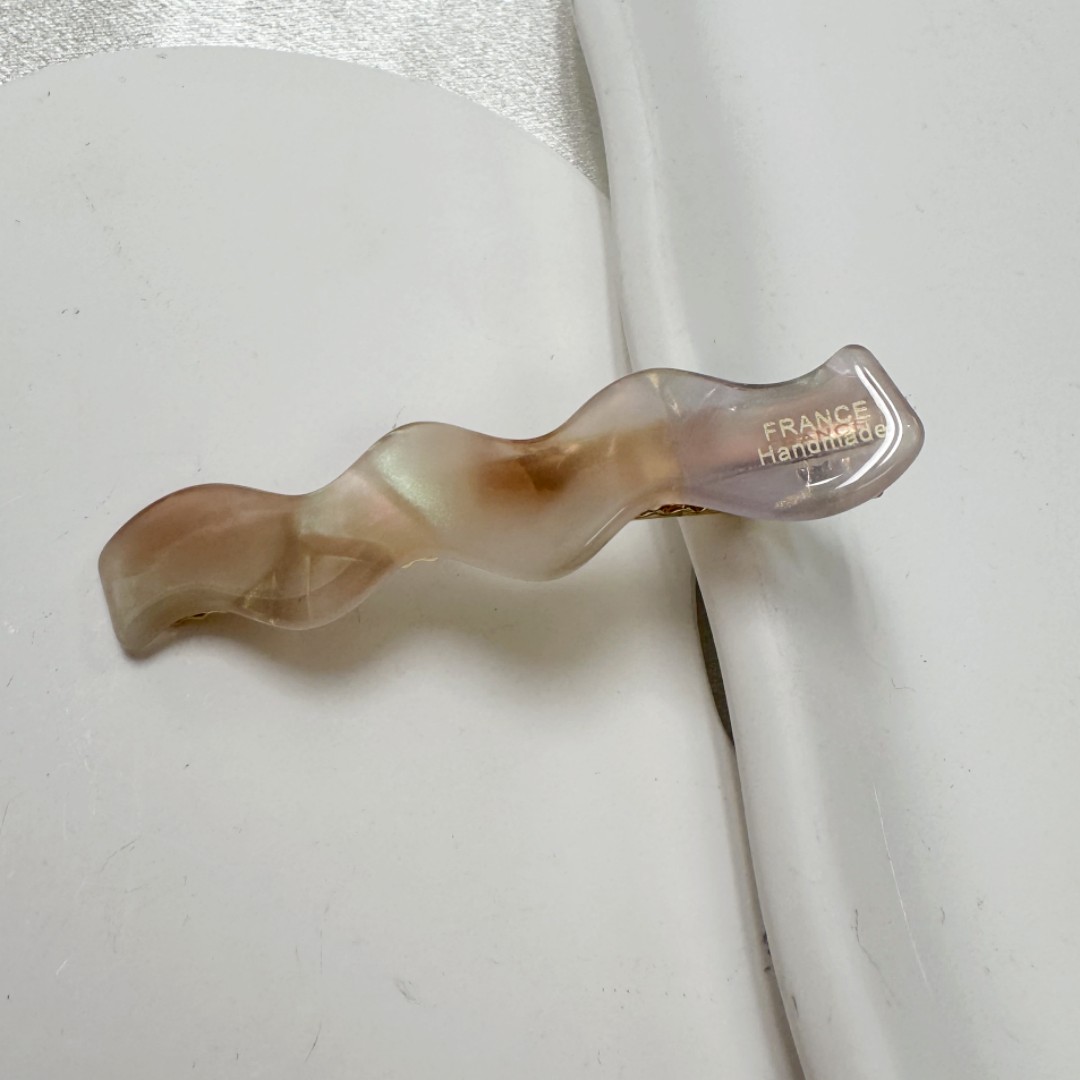 6.5cm lange alligatorer ,  y2k hårpynt til piger og kvinder, acetat hårnåle, koreanske bølgeformede hårspænder på siden.: Grøn