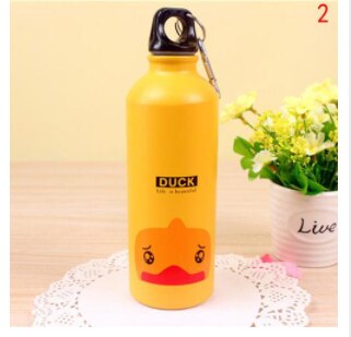 500Ml Leuke Water Bolttle Mooie Dieren Outdoor Draagbare Sport Camping Wandelen Fiets School Kids Water Fles Creatieve: Duck