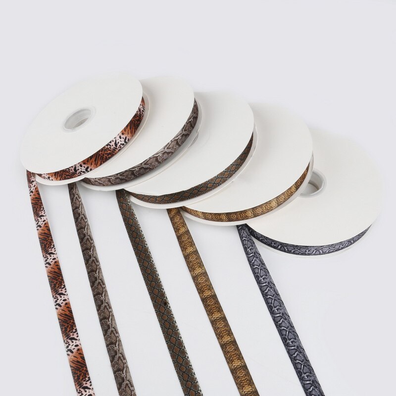Snake Skin & Leopard pattern printed Poly Cotton ribbon for Party Home Wedding Decor Wrapping Garment Accessories