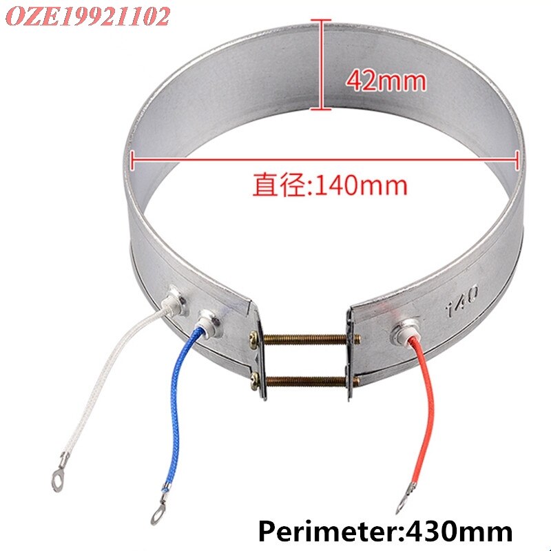 1pc Electric Water Heater Thin Band Heater for Electric Cooker Household 140mm 145mm 150mm 155mm 160mm 165mm 170mm Diameter: 140MM Dia.