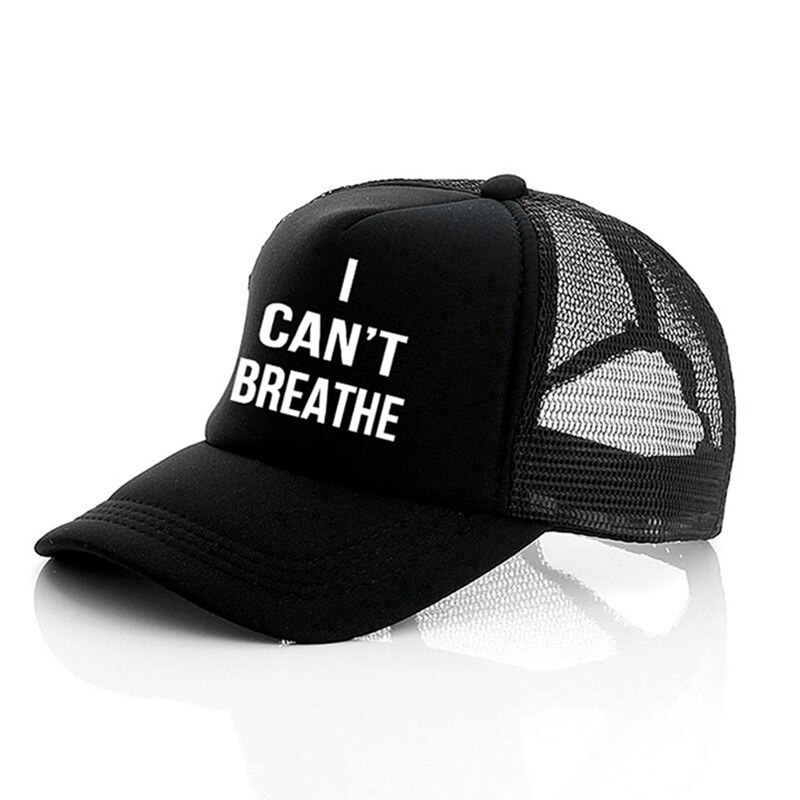 Adjustable I Can't Breathe Print Baseball Cap Summer Men Women Boy Kid Cool Cotton Golf Reflective Glow In Dark Caps Hat: B2