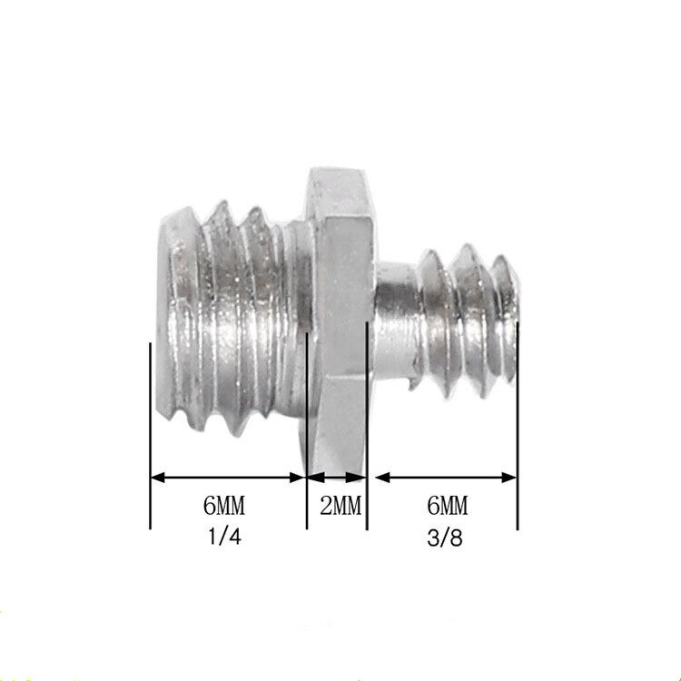 Camera Convert Schroef 1/4-3/8 Man-vrouw Draad Schroef Mount Adapter Statief Gimbal Shift Plated Fotografie Accessoire