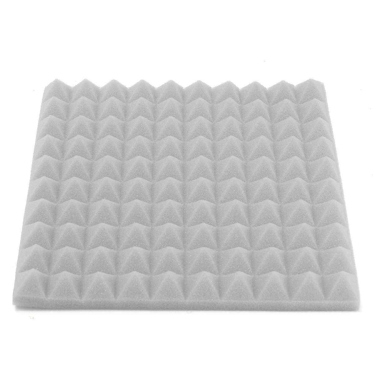 25 x 25 x 3cm lydisolert skum brannsikker akustisk skum studio lydabsorpsjon svamp musikkinstrument tilbehør: 6 stk grå