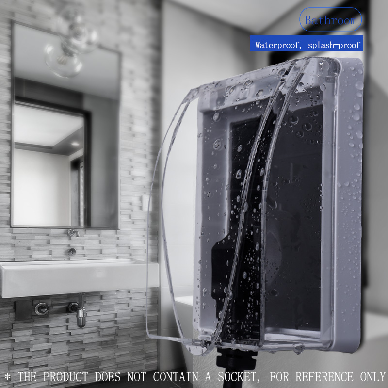 Badkamer Socket Cover - Waterdichte Plakbeschermhoes - Universele Schakelaar Spatwaterdicht