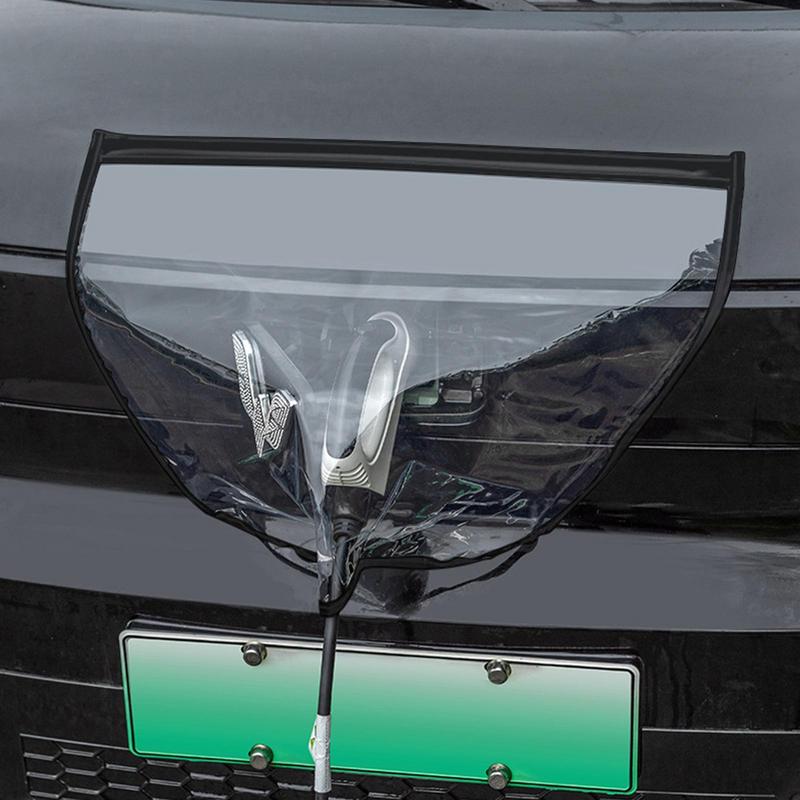 Housse étanche Pour Prise De Charge Voiture électrique - PVC Transparent, 60 Cm, Avec Bande Magnétique - Protection Pluie Et Neige