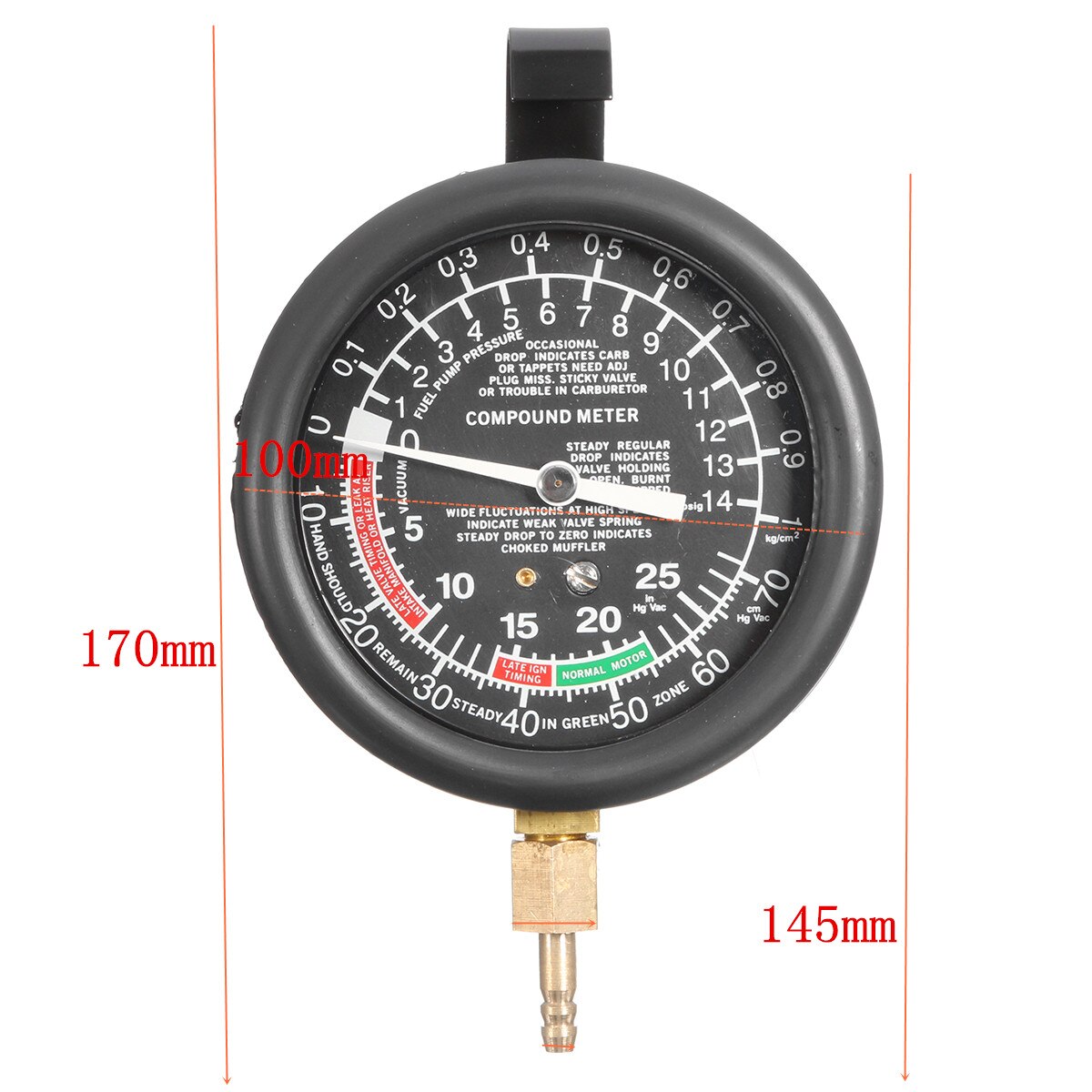 Neue Motorrad Vergaser Kohlenhydrate Ventil Kraftstoff Pumpe Druck & Vakuum Tester Messgerät Prüfung Bausatz Meter Öl Manometer