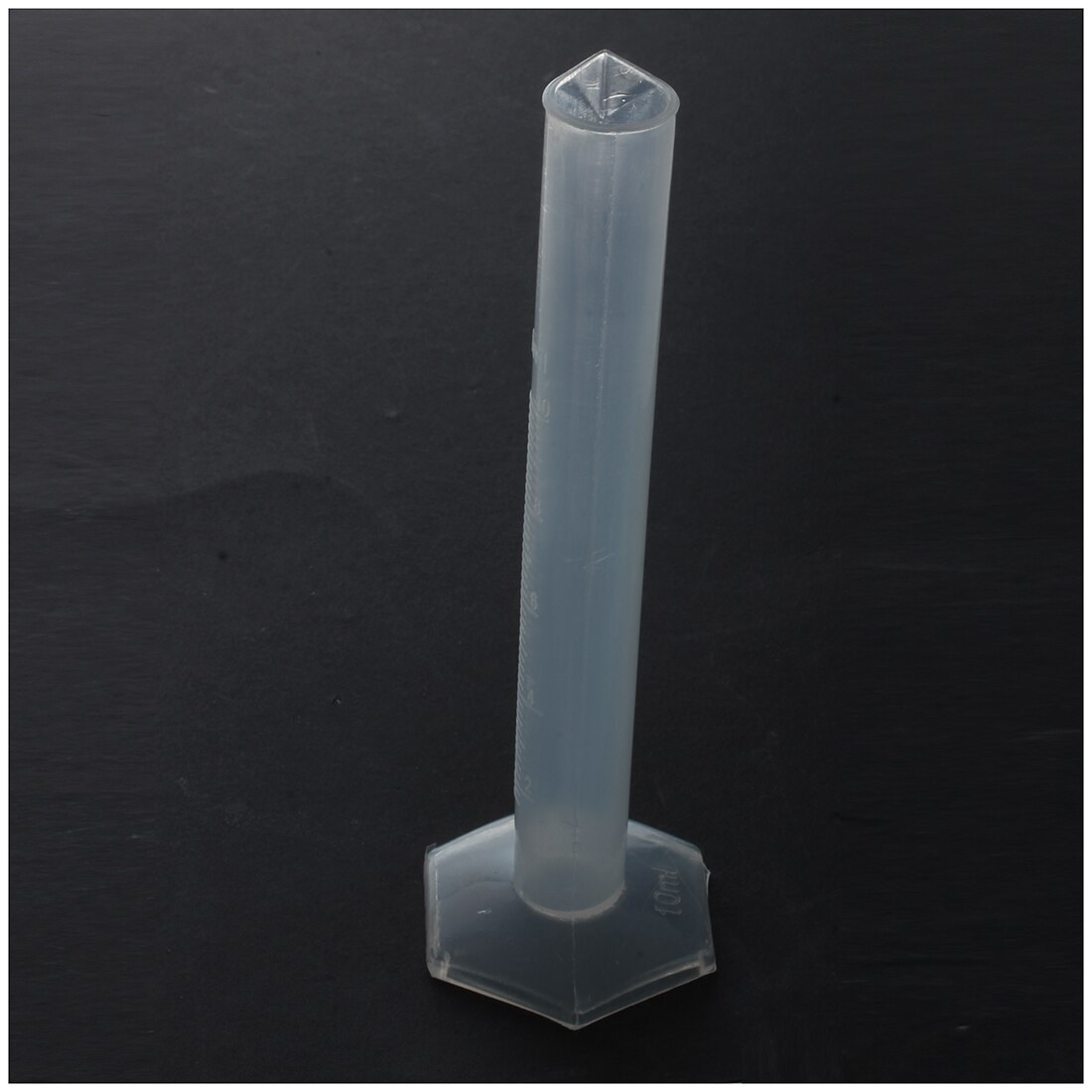 Laboratory Hex Base 10mL Liquid Measurement Plastic Graduated Cylinder