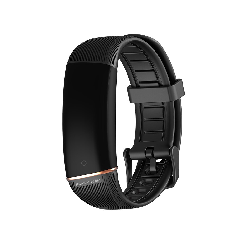 Jelly Comb Men Sport Smart Bracelet Fitness Track Heart Rate Monitor Smart Band Waterproof IP67 Smartband Women Watch for iOS: Black