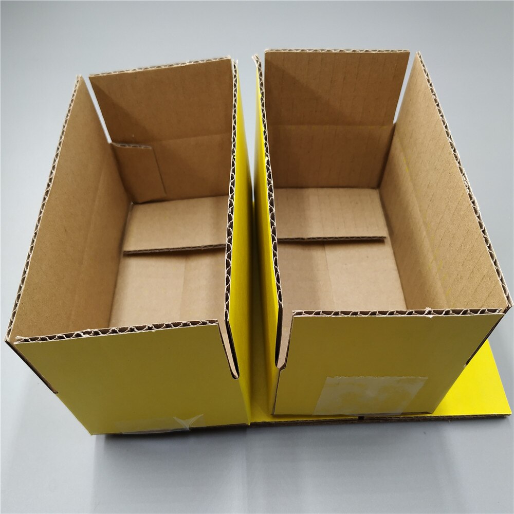 13*8*9cm 50 stücke bunte verrotten rosa schwarz grün gelb kleine Karton Verpackung Kasten, wellpappe Kasten: Gelb
