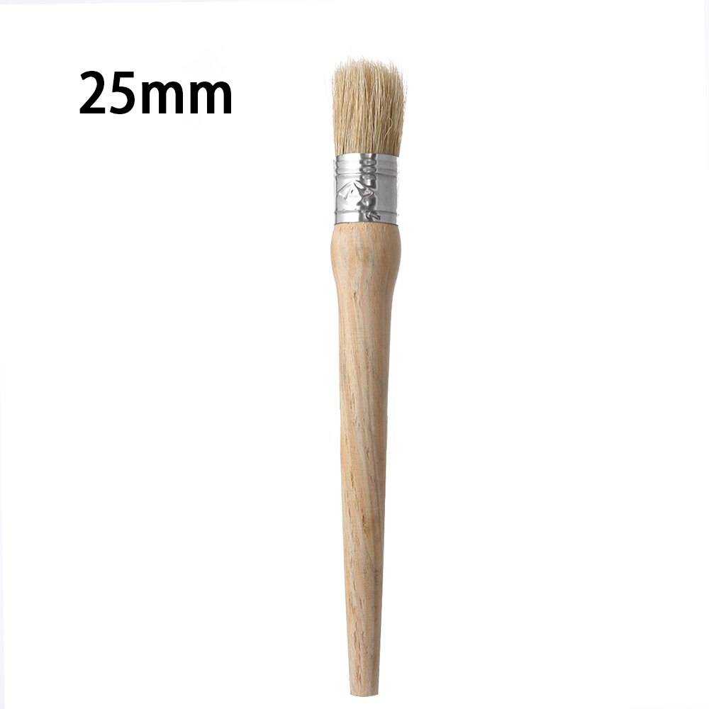 Soft Oil Paint Brush Bristle Chalk Wooden Handle Painting Tool Car Cleaning Drawing Supplies Craft Round Brushes Artist Tools