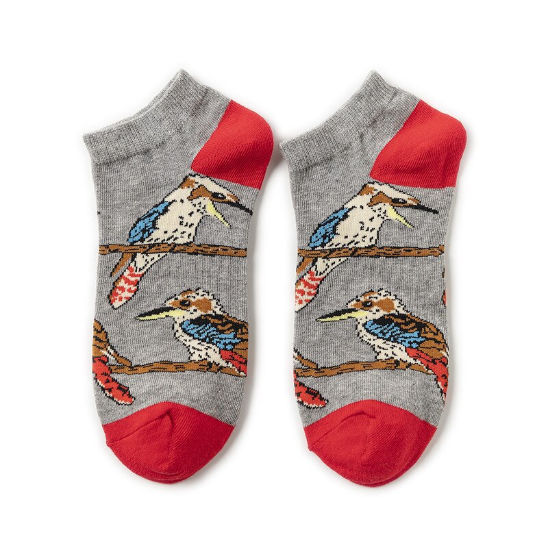 Hip hop trend sjove kvinder mænds korte sokker farverige personlighed tegneserie frugt dyr mønster skateboard sokker: 11