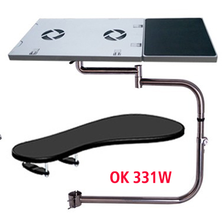 DL OK330 Multifunctoinal Full Motion Chair Clamping Keyboard Support Laptop Holder Mouse Pad for lazy laptop table