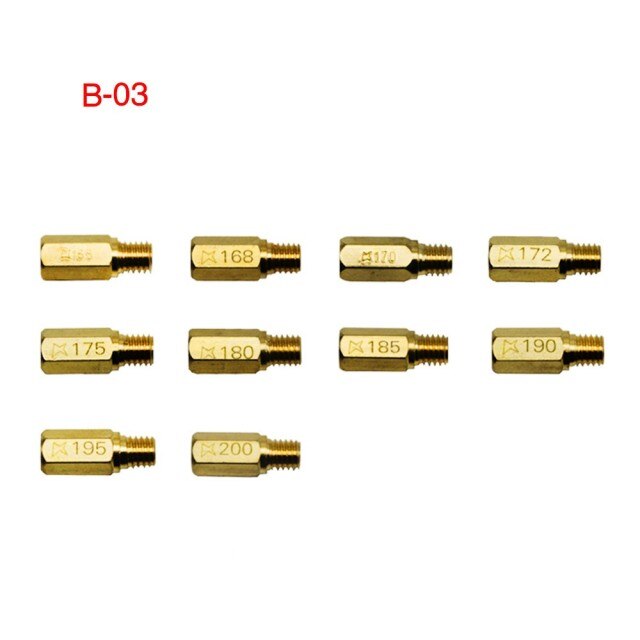 10Pcs Carburateur Jet Kit Met Langzaam/Pilot Jet Set Vervanging Hoogte 6Mm Spar Voor Pwk Pe cvk Motorfiets Carburateur Onderdelen: B 03