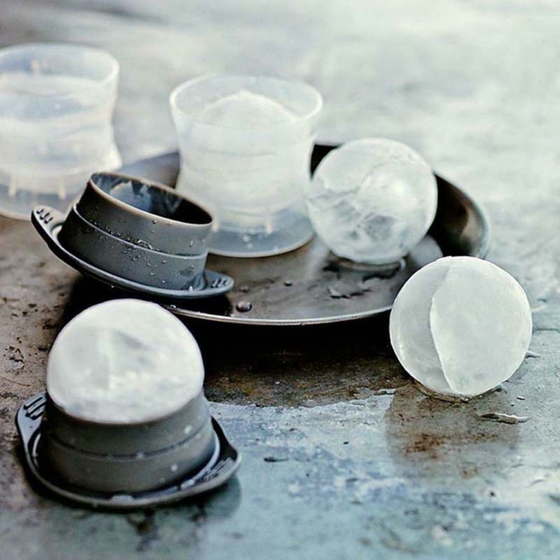 Lodowa kulka sześcian producent kulista forma 2.5 cal okrągły galaretki formy zestaw koktajl Whisky DIY Dom bar impreza koktajl użyj kula