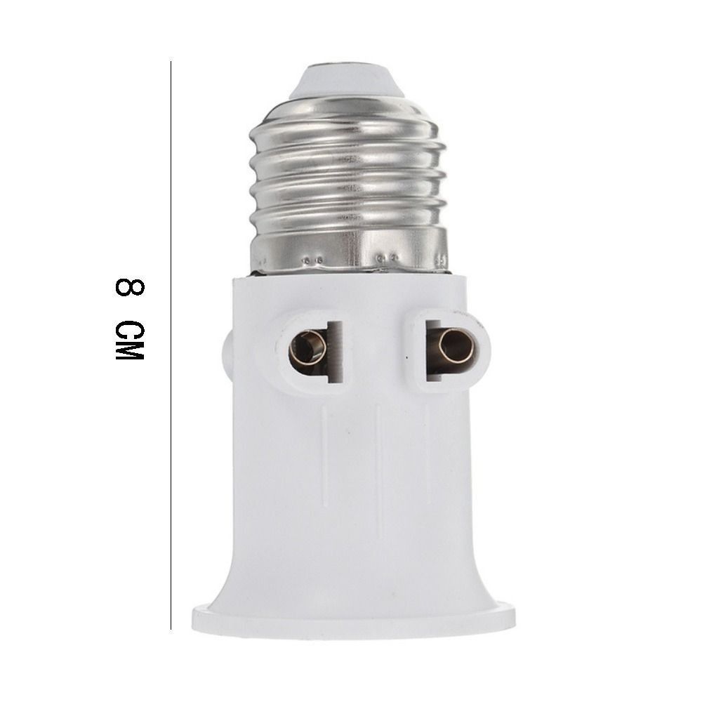 ABS E27 EU Led-lampe Adapter Weiß E27 Buchse Glühbirne EU Stecker Stecker Lampe Adapter Stecker Stecker Zubehör