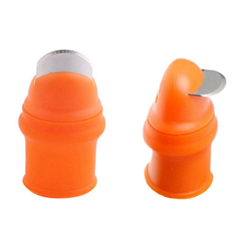 Juego de protectores de silicona para dedos con hoja para frutas y verduras, Protector de dedos para cuchillos, utensilios de cocina, accesorios de jardinería