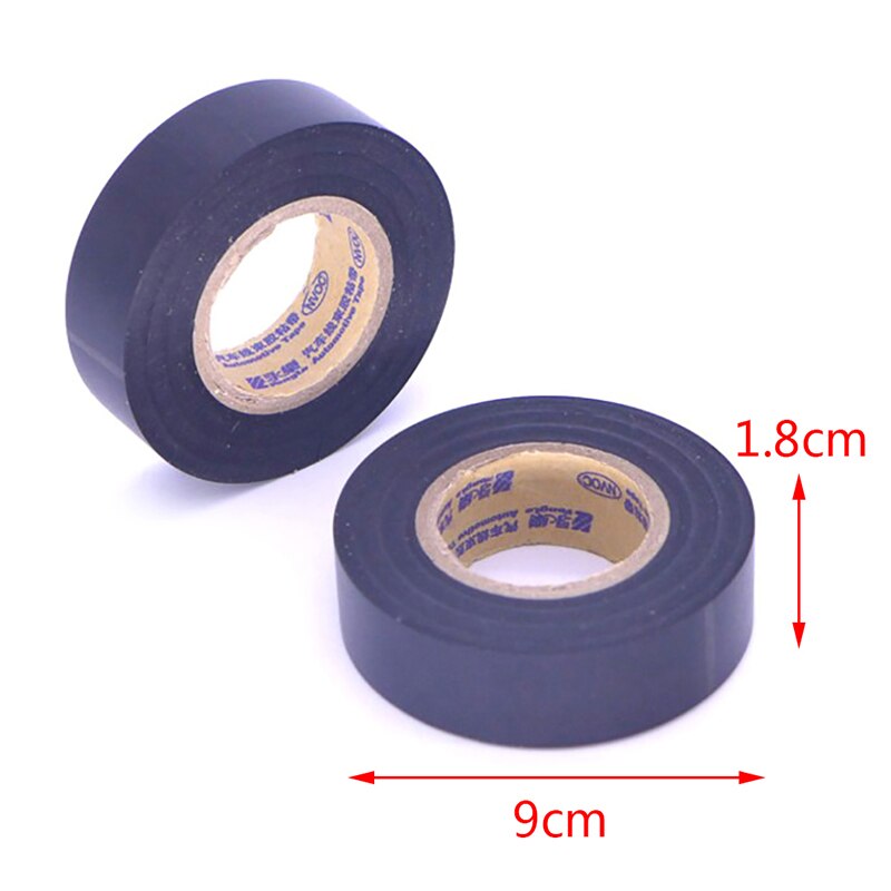 Electrical Tape 18mmx25m Black PVC Waterproof Electrical Tapes Flame Retardent Insulation Adhesive Tape Electrical Tools
