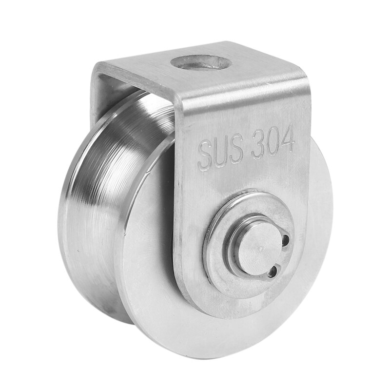 2 Inch Roller Wheel Bearings U Groove Pulley Wheels Detachable Heavy Duty Grooved Wheel For Material Handling And Moving