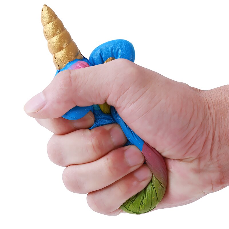 Gros beignet licorne Jumbo lente montée rose licorne beignet serrer jouet amusant pour enfants Anti stress enfants jouet