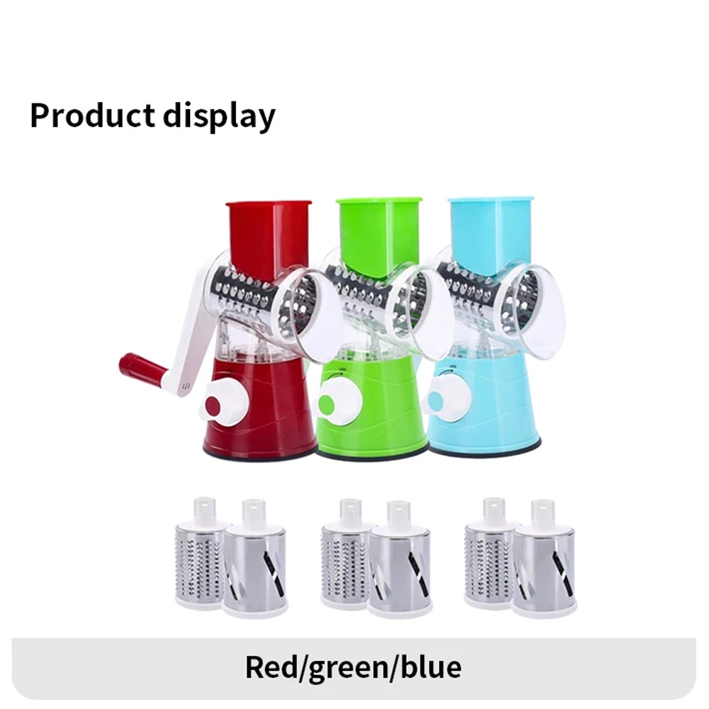 Multifunctionele groentesnijder met roller, handmatig aangedreven rasp voor thuisgebruik, aardappelrasp