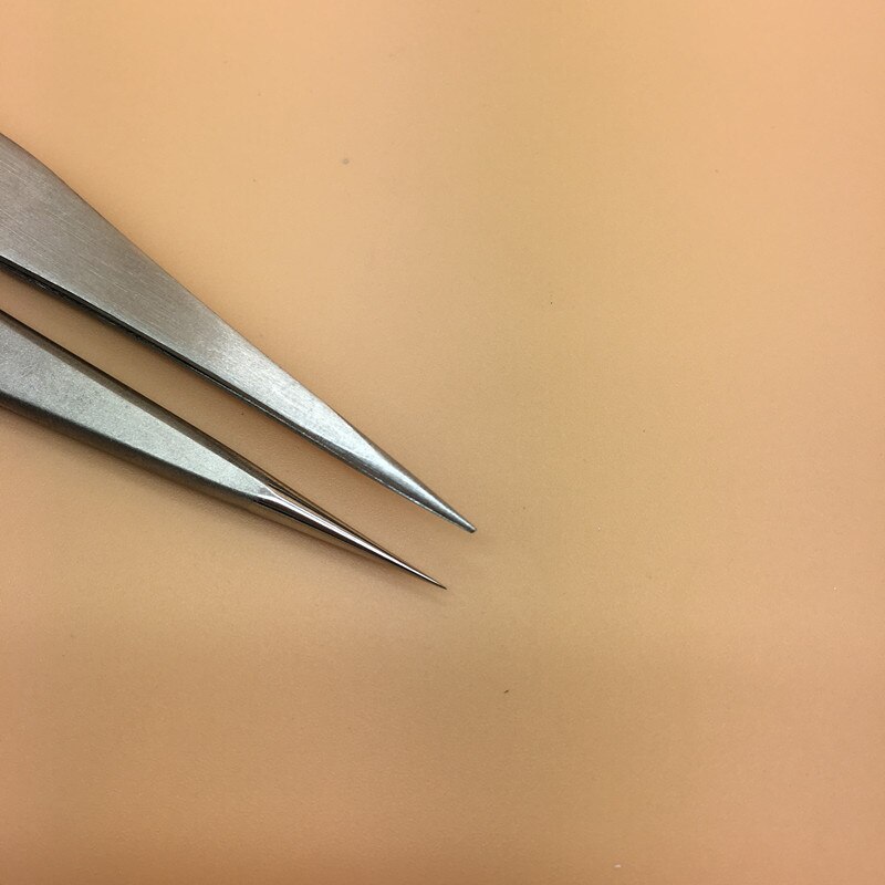 Ruostumattomasta teräksestä valmistetut ripsien pinsetit työkalu superkova antistaattinen ripsienpidennys pinsetti kynsi strassikivi koristeet poimintapihdit