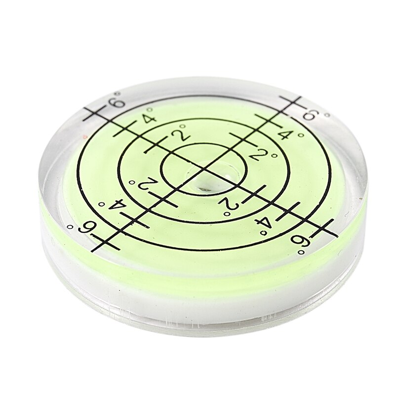 32*7mm Acrylic Bullseye Bubble level Round Level Bubble Accessories, green