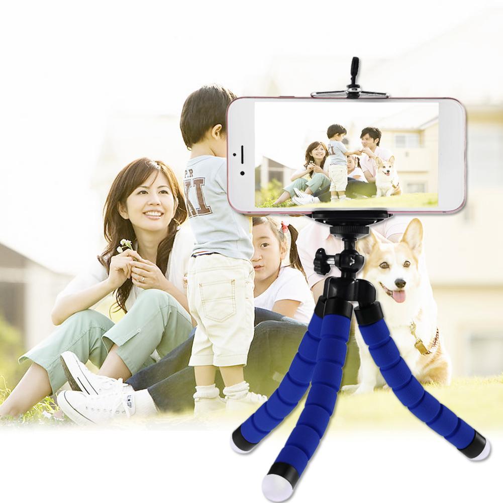 Mini Flexible Sponge Octopus Tripod Portable Phone Camera Holder Bracket Desktop Universal For Phone Take Photos