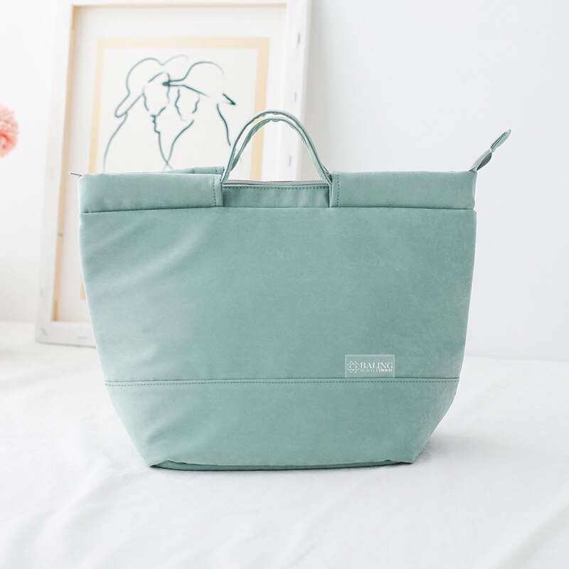 Bolsa enfriadora portátil de Color sólido para el hogar, contenedores de comida para Picnic, caja de almacenamiento, bolsos, suministros de cocina, accesorios de herramientas: Green