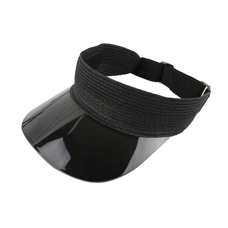 Chapeau femmes été chapeau de paille transparent style coréen casquette chapeau de soleil tout-match sans fond chapeau de soleil