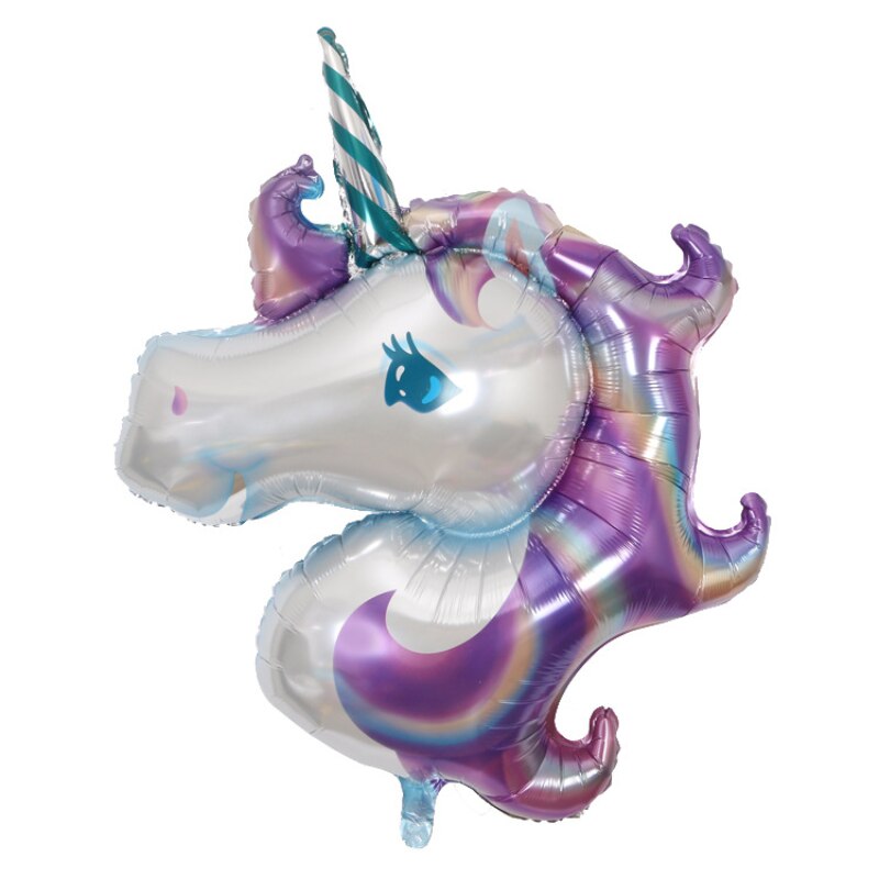 110 x 80cm stor unicorn ballong unicorn häst folie ballong barns födelsedag bröllop dekoration fest