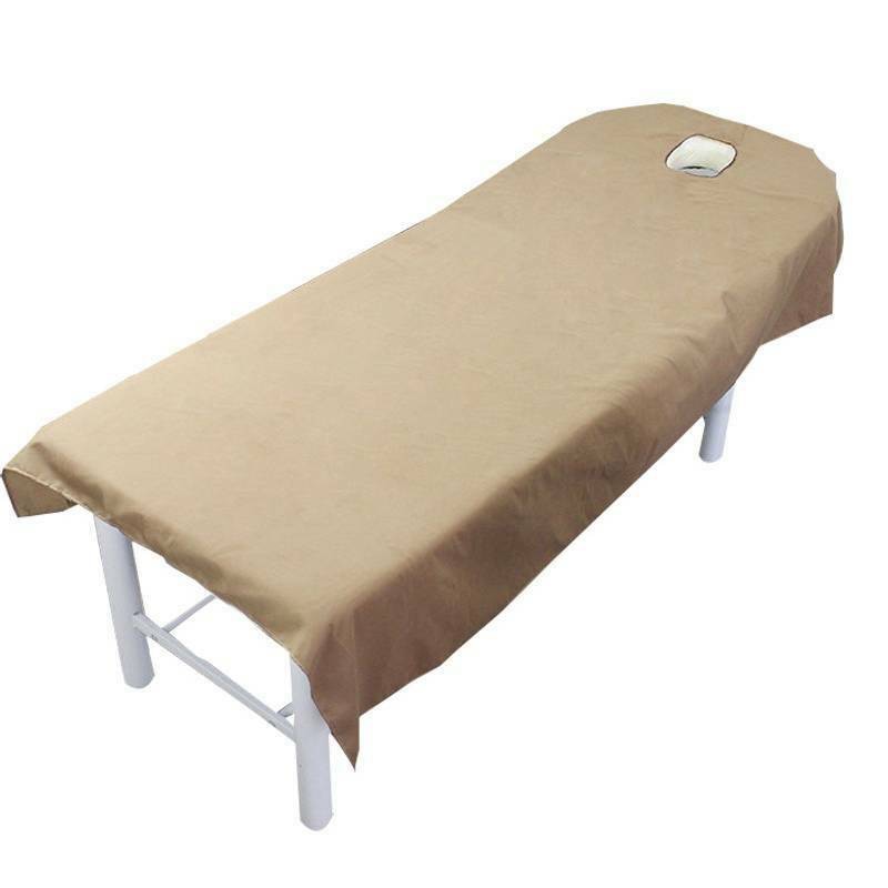 190Cm Massage Tafel Couch Cover Gezicht Gat Laken Protector Cosmetische Bed Schoonheid Blad Voor Salon Spa Voetverzorging winkel 6 Kleuren