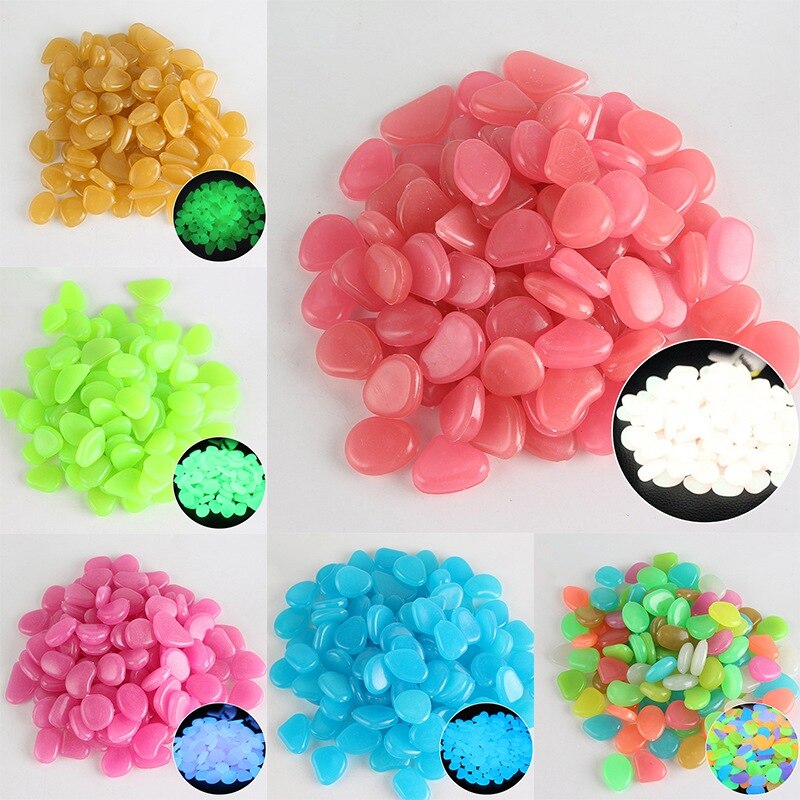Luminous stone Glow in the Dark garden aquarium artificial stone luminous color goose egg stone luminous luminous stone