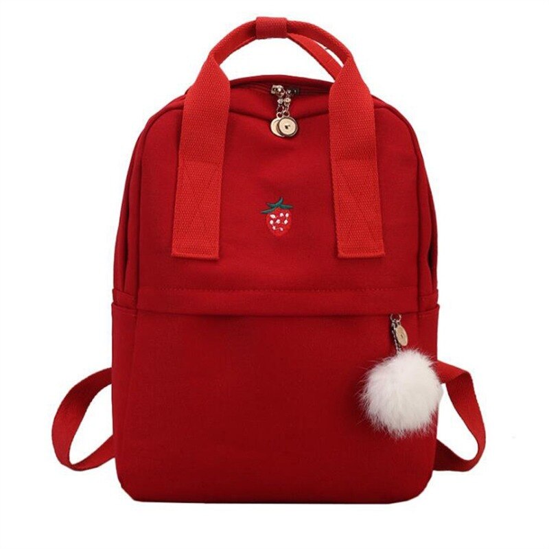 Women Teenager Backpack Boys Girls Marble Stone Print Backpack Rucksack Canvas Shoulder Bag School Backpack Mochila Feminina: Red Canvas  2