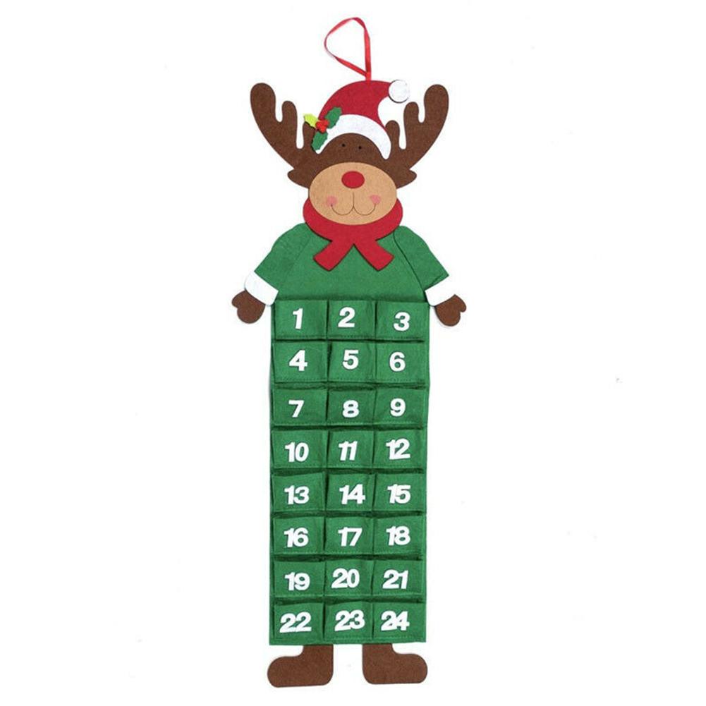 Christmas Calendar Santa Claus Snowman Xmas Advent Timer Christmas Countdown Wall Calendar Home Decoration Poszewka Natalizie 4: 03