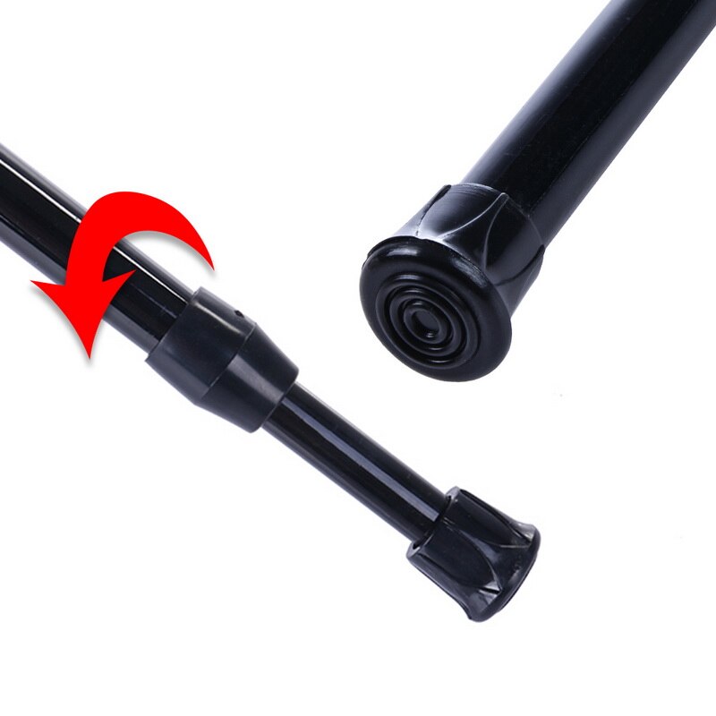 Bad Verstellbaren Vorhang Stange Frühling Geladen Erweiterbar Teleskop Netto Voile Spannung Vorhang Schienen Pol Stange Stangen 1pc