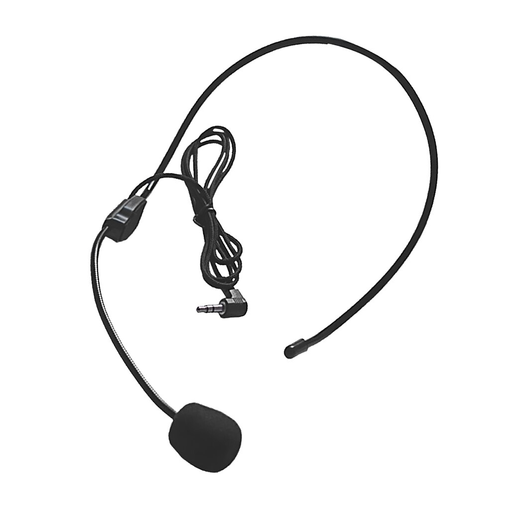 Universal Cell Phone Headset 3.5mm Wired Operator Style Flex Boom Microphone for Call Center Skype Office
