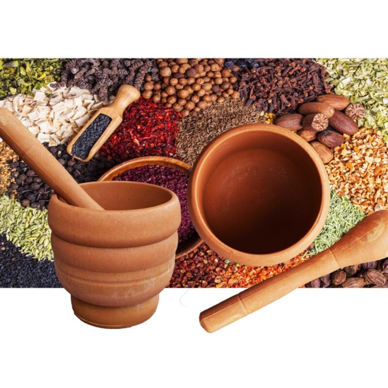 Ready Stock Kitchen Mortar / Pestle Batu Lesung / Mortar Pestle Kitchen Tools