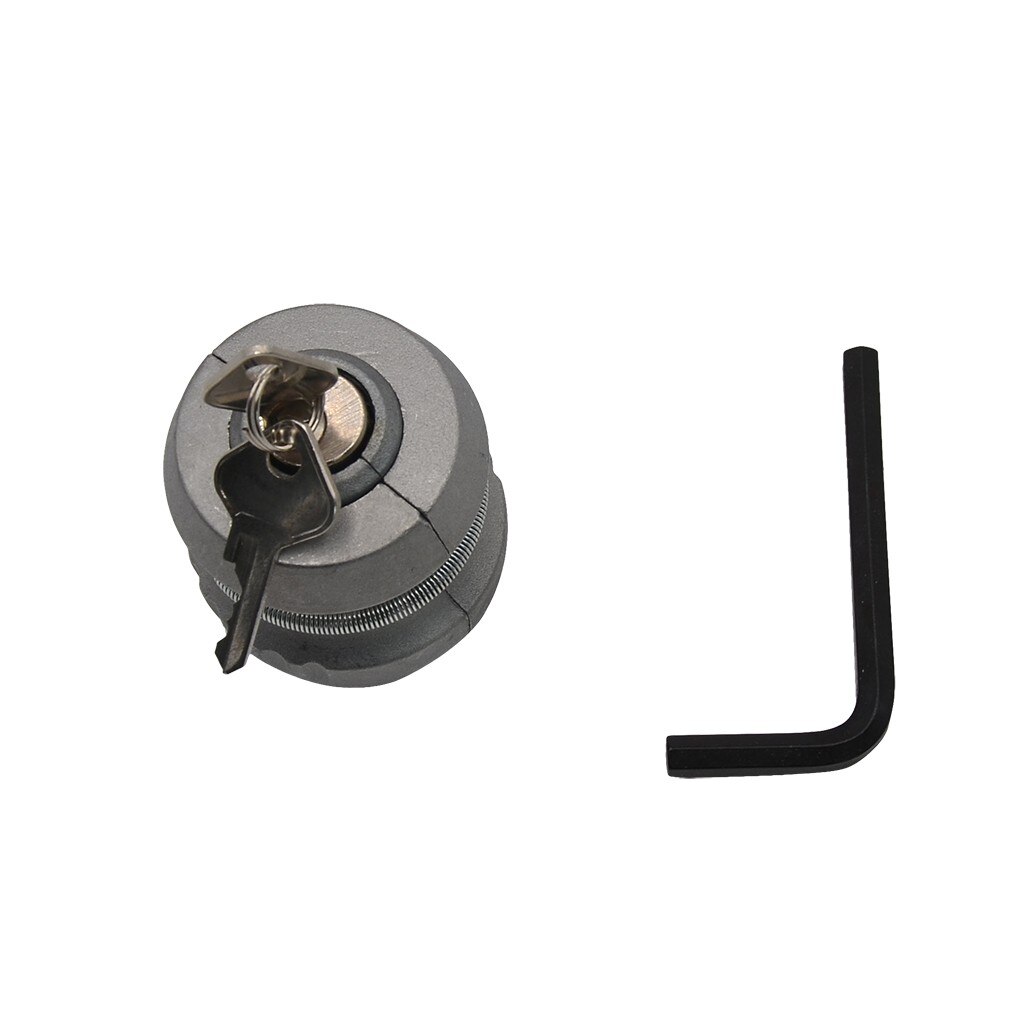 Silver Alloy Coupling Lock Tow Ball Lock Caravan Lock