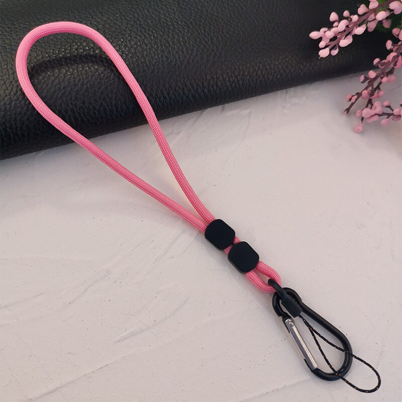 Cordón ajustable para teléfono móvil, cuerda corta tejida a mano, colgante para muñeca, funda universal antipérdida que combina con todo: 01